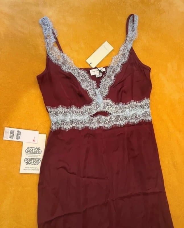 Never Fully Dressed Never fully dressed blue and burgundy dress