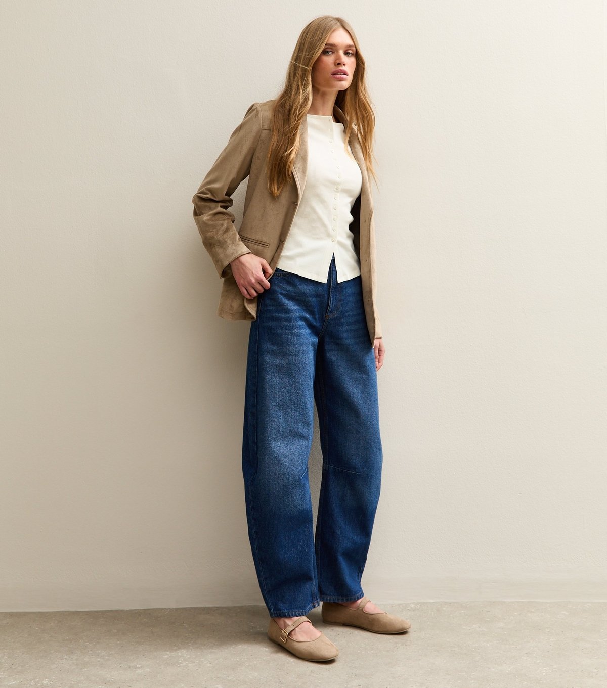 New Look Women's Cream Button Through Baby Tee New Look - 3