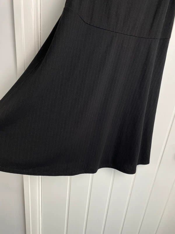 New Look New Look Black Strappy Lightweight Mini Dress / Beach Cover Up UK 18