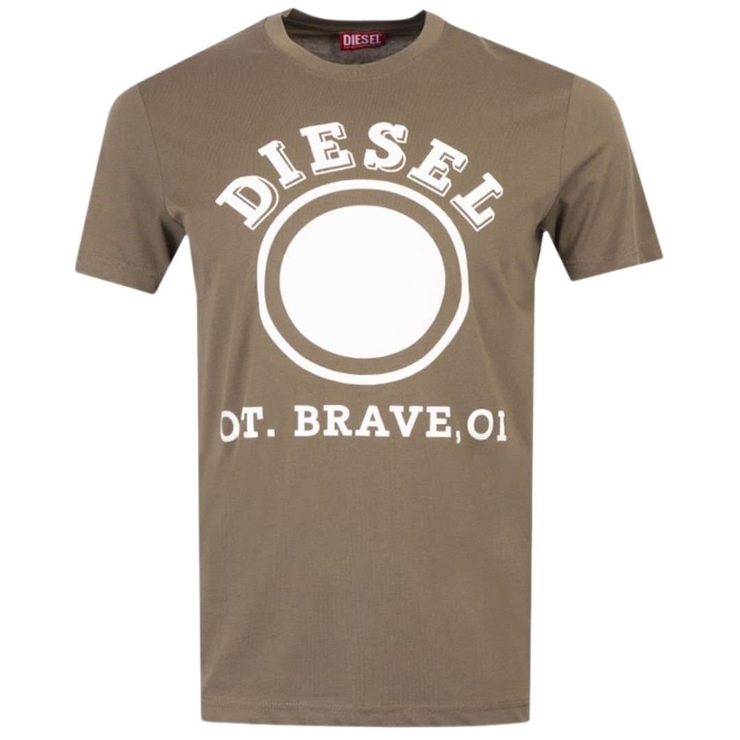 Diesel Diesel Men's 1976 Varsity Logo Ivy Green T-Shirt