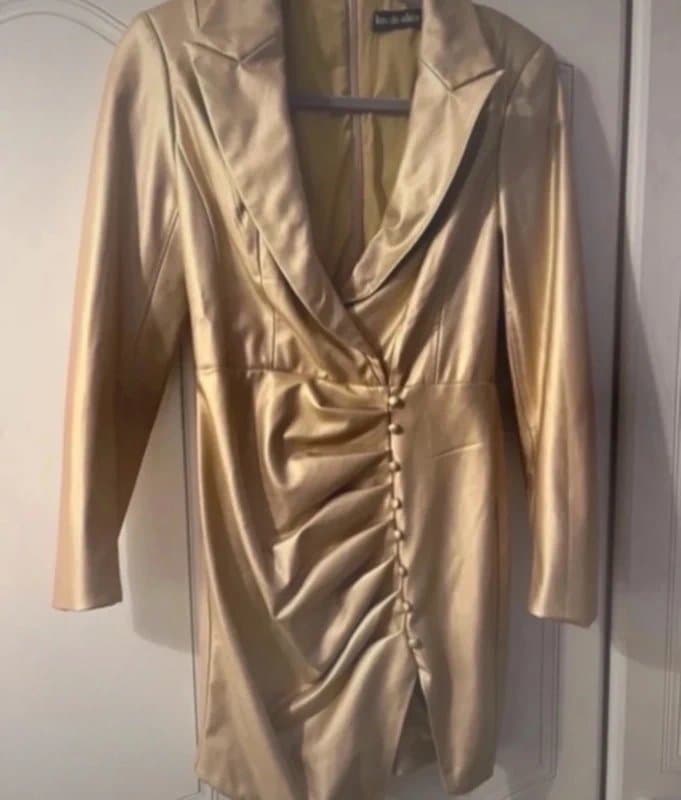 Lavish Alice Lavish Alice gold blazer dress