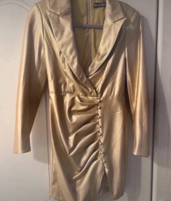 Lavish Alice Lavish Alice gold blazer dress - 1