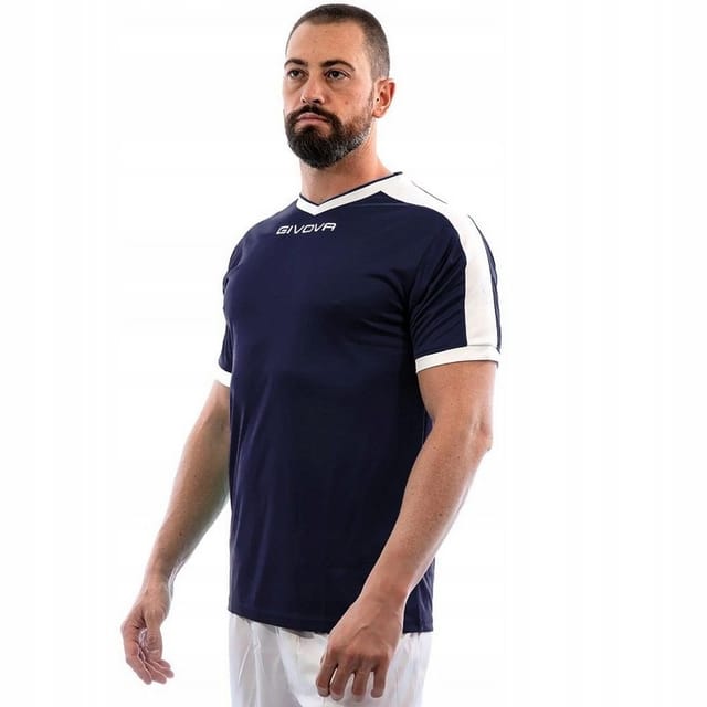 Givova Givova Men's lution Interlock T-Shirt in Navy - 2