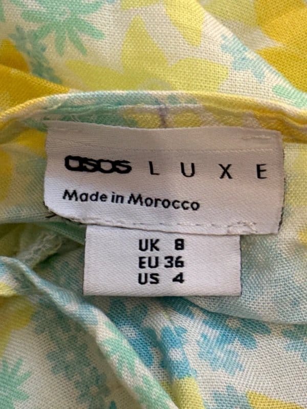 ASOS Luxe Multi Floral Ruched Dress