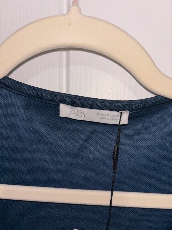 Zara Zara gold buckle navy dress size medium