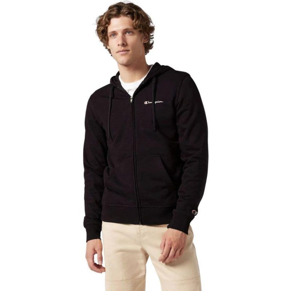 Champion Champion Men's Full Zip Hoodie in Black - 4