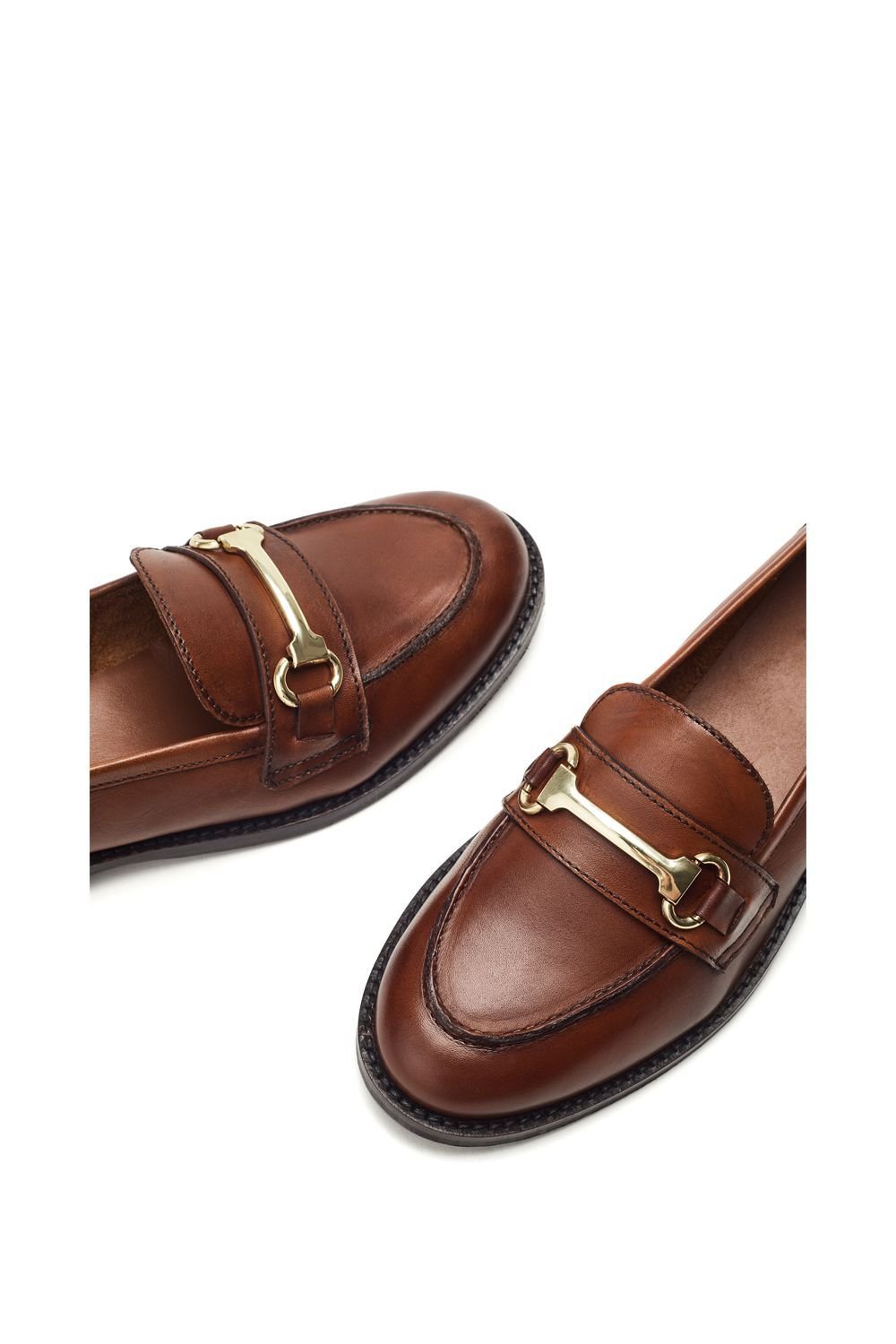 Moda In Pelle Moda In Pelle Women's 'Elarra' Leather Loafers in Tan - 3