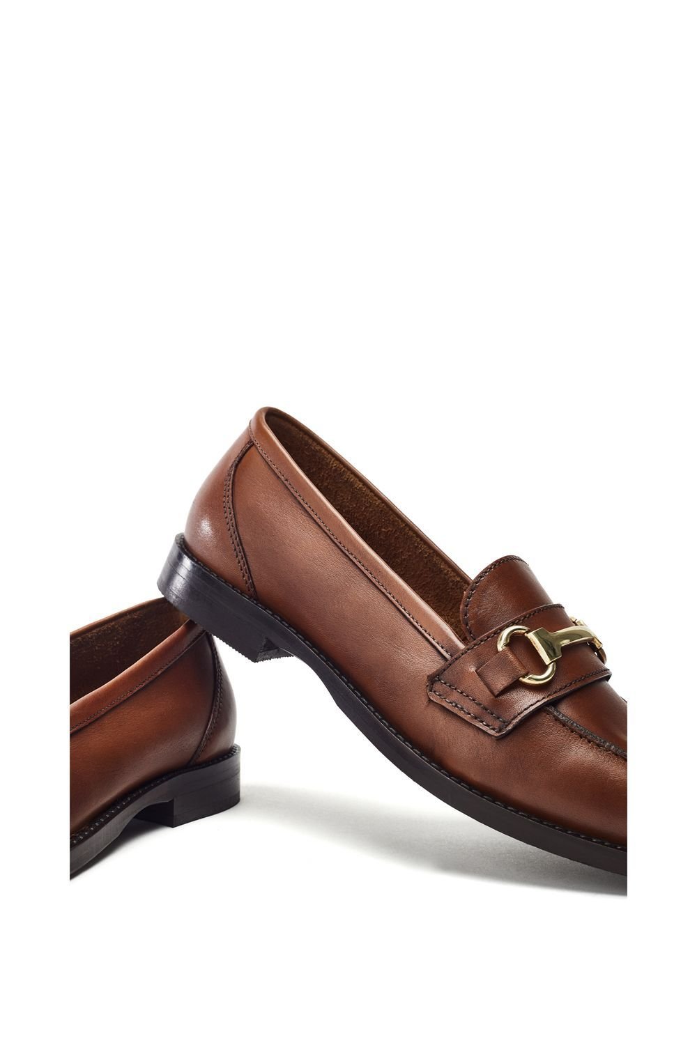 Moda In Pelle Moda In Pelle Women's 'Elarra' Leather Loafers in Tan - 4