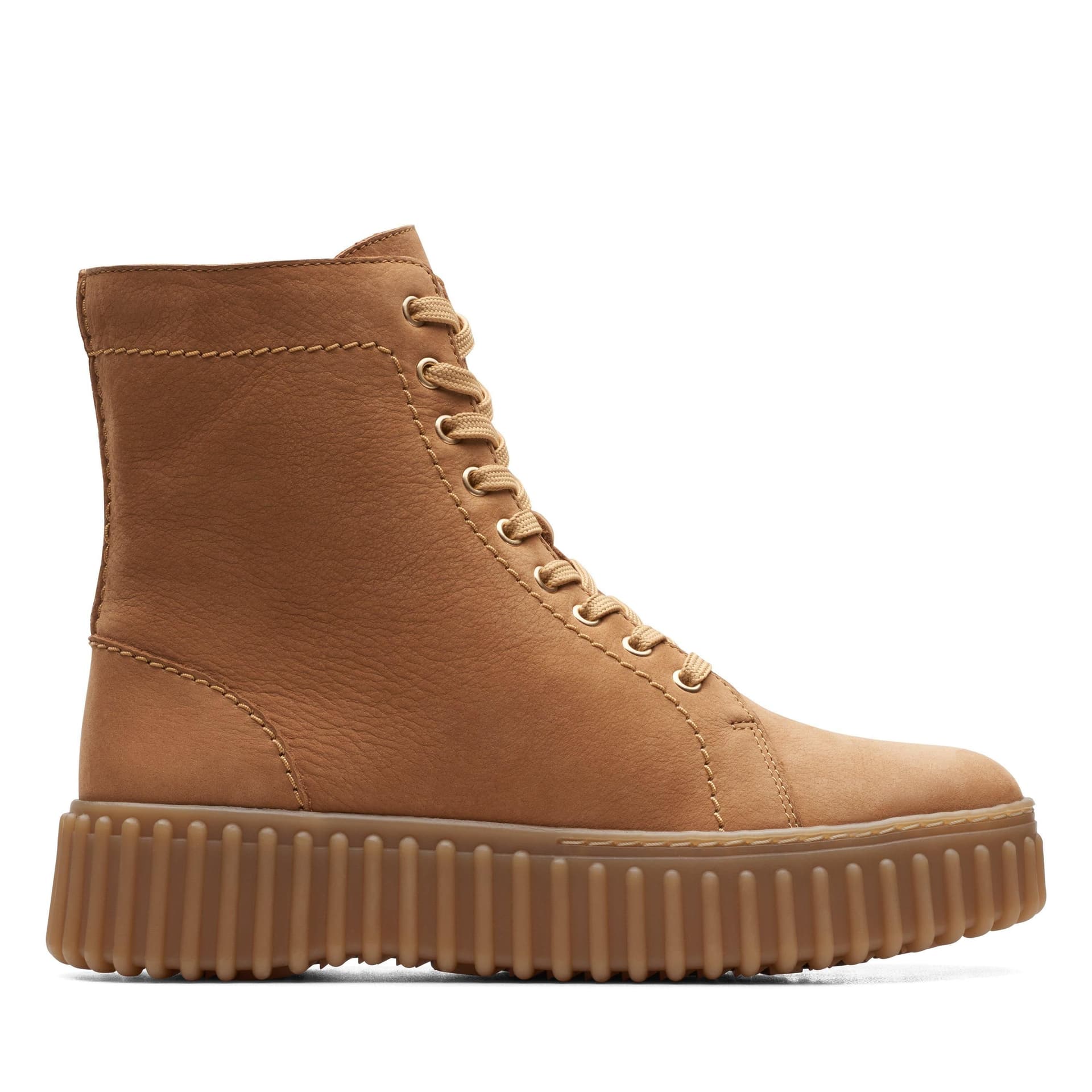 Clarks Clarks Women's Torhill Rise Light Tan Nubuck Ankle Boots in Brown