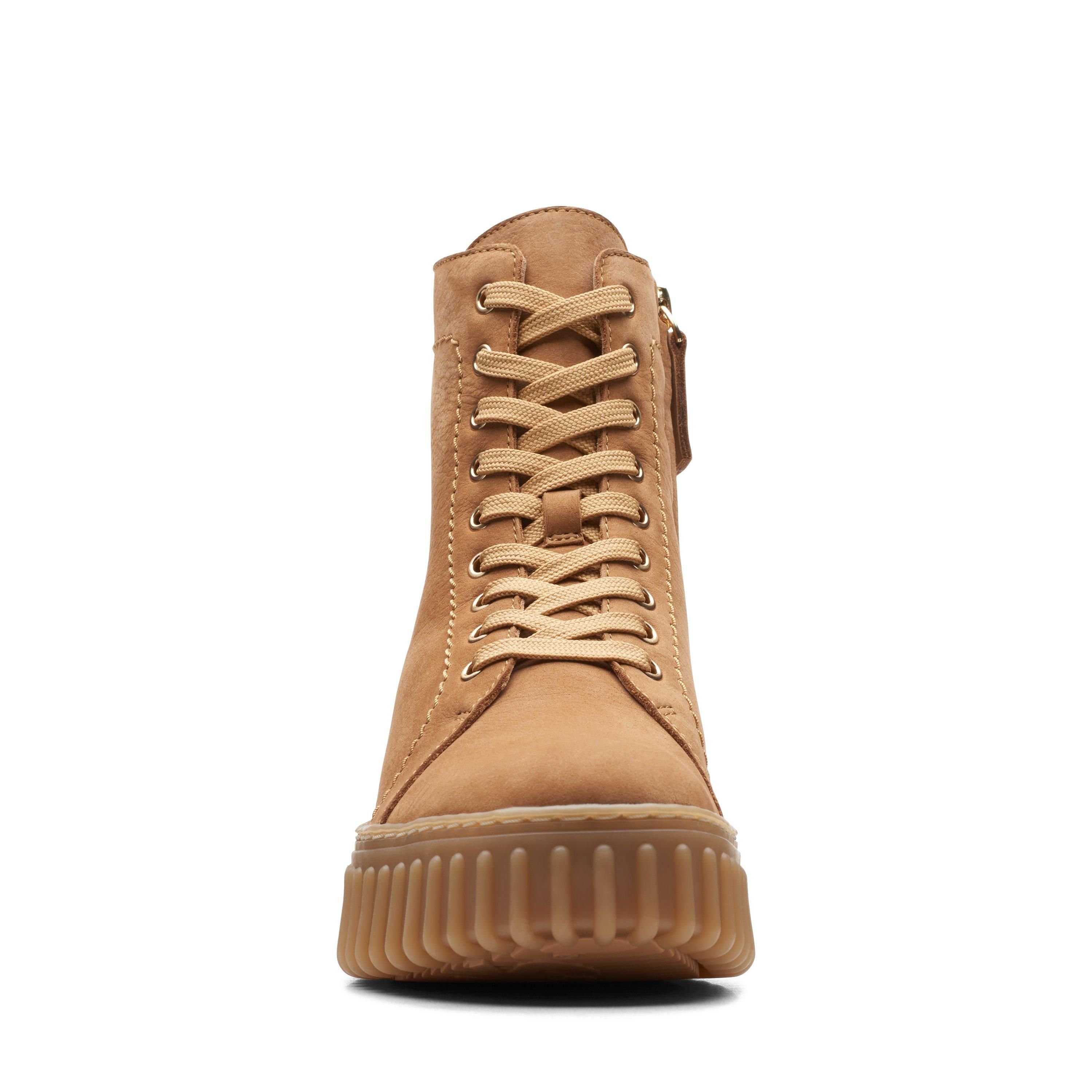 Clarks Clarks Women's Torhill Rise Light Tan Nubuck Ankle Boots in Brown - 3