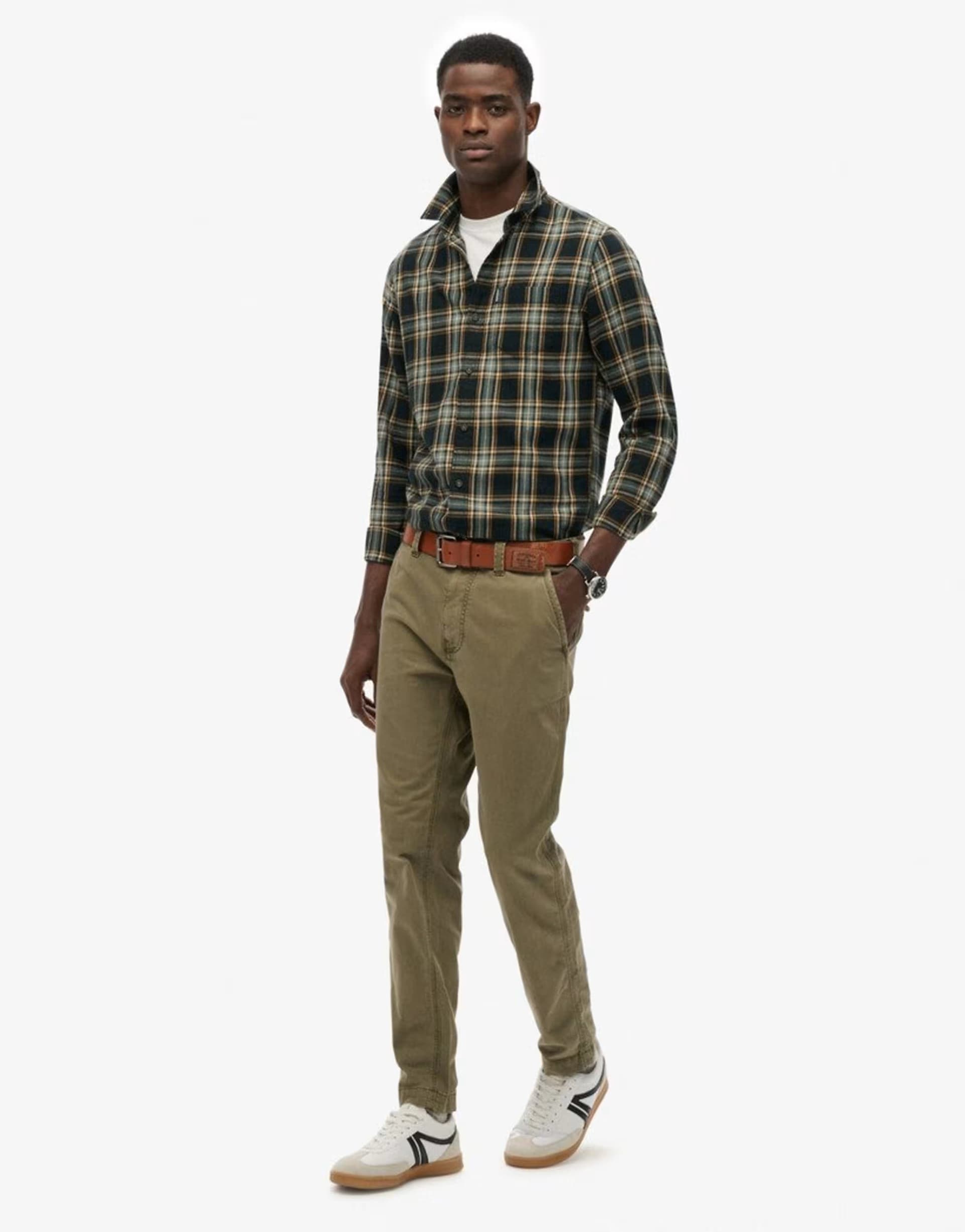 ASOS ASOS Superdry Chive Green Utility Chino Trousers