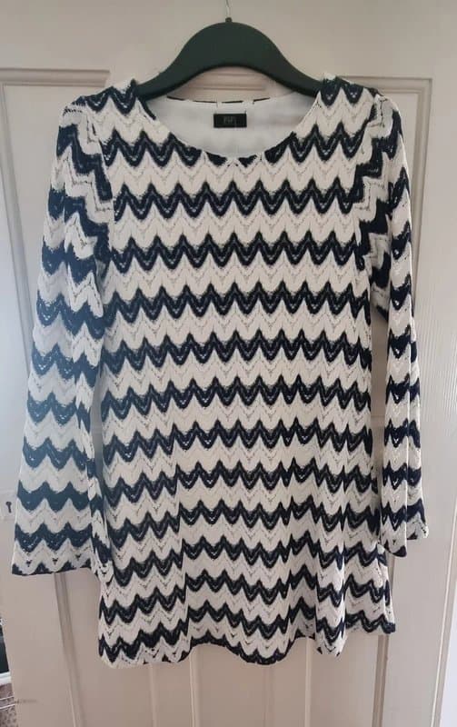 Tesco F&F Navy blue and white tunic/dress