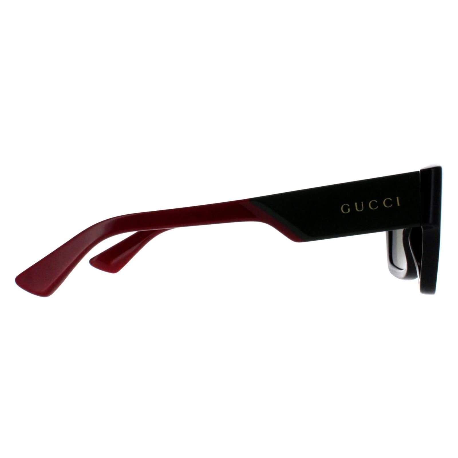 Gucci Gucci Men's Square Black with Green & Red Green GG1668S - 4