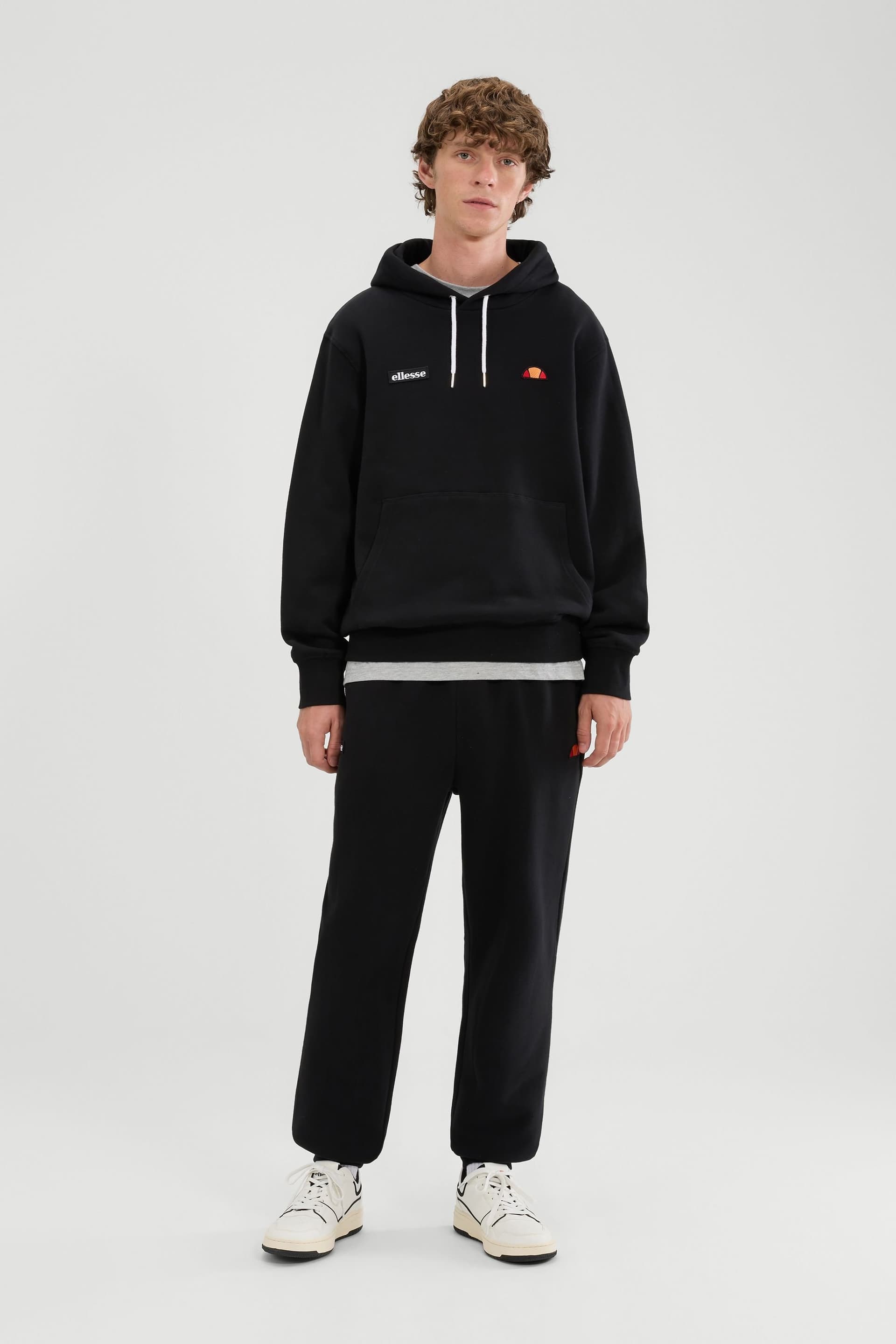 Ellesse Ellesse Men's Traccota OH Hoody & Jog Pant Set in Black