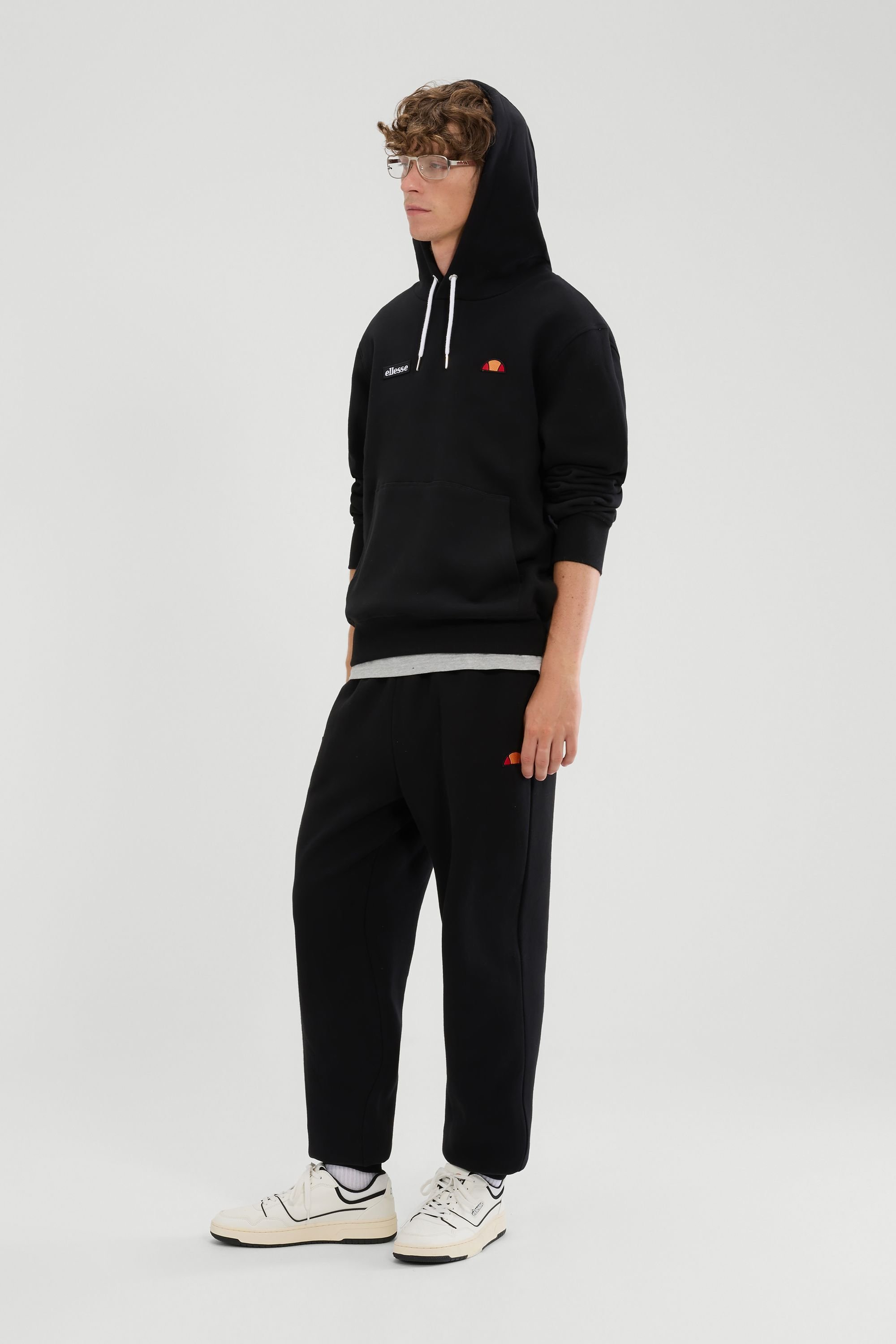 Ellesse Ellesse Men's Traccota OH Hoody & Jog Pant Set in Black - 4