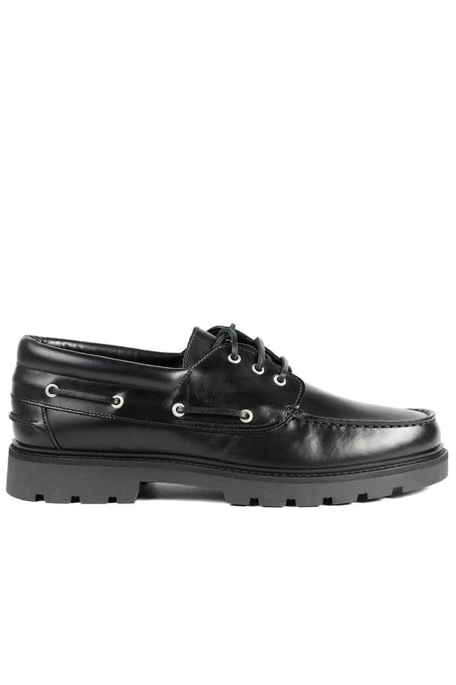 Jones Bootmaker Jones Bootmaker Men's Perivale Chunky Leather Moccasins in Black - 2