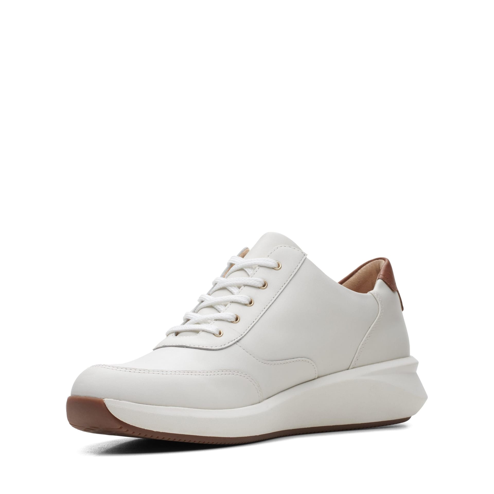 Clarks Clarks Women's Un Rio Zip White Leather Trainers - 4