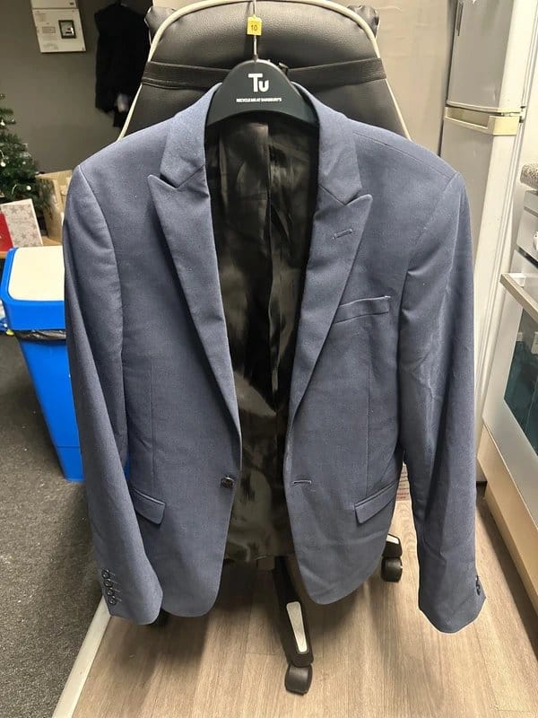ASOS Navy Blazer in Wool Blend