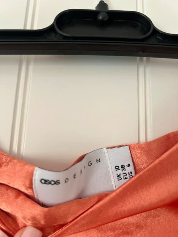 ASOS ASOS orange satin skirt