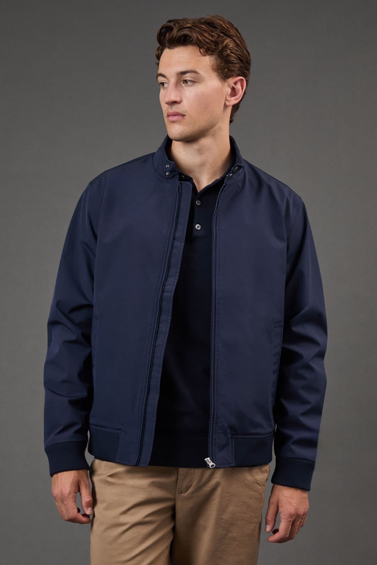 Burton Burton Navy Harrington Jacket for Men