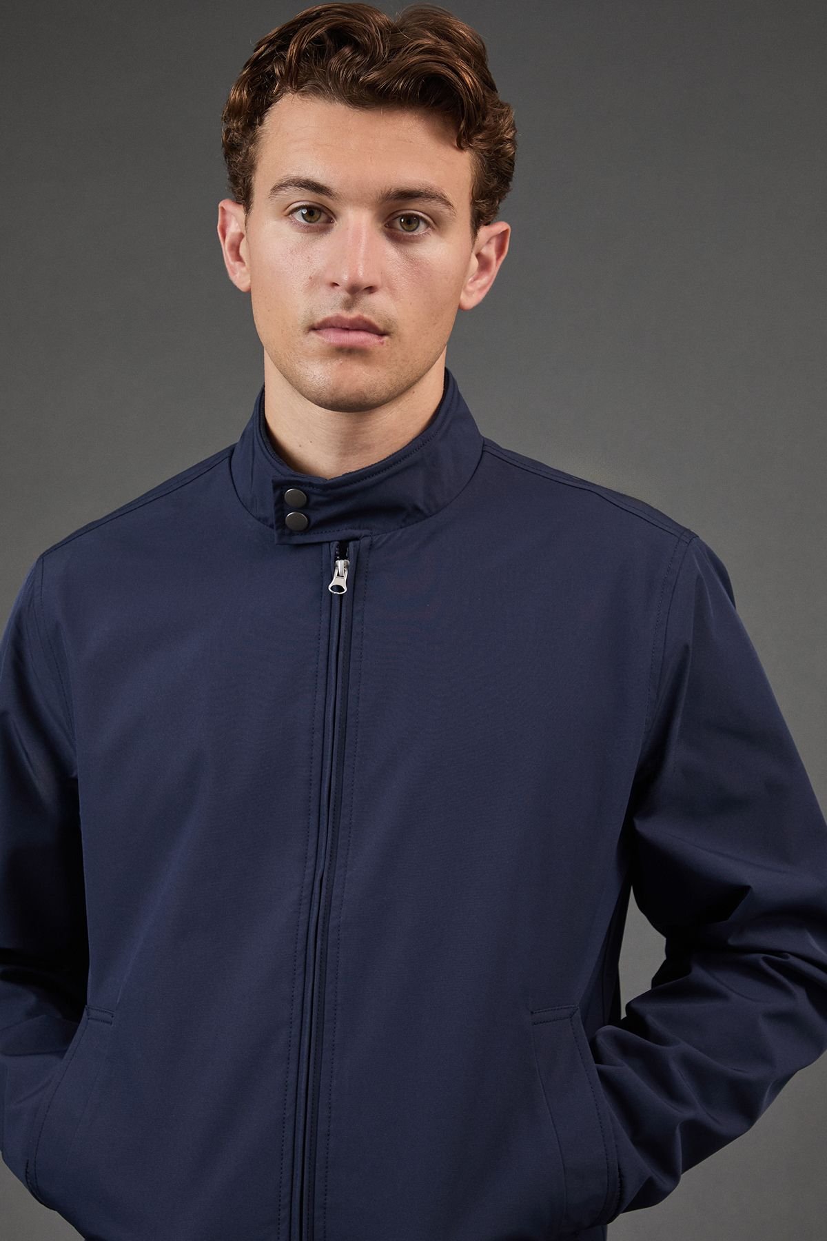 Burton Burton Men's Classic Harrington Jacket in Navy - 4
