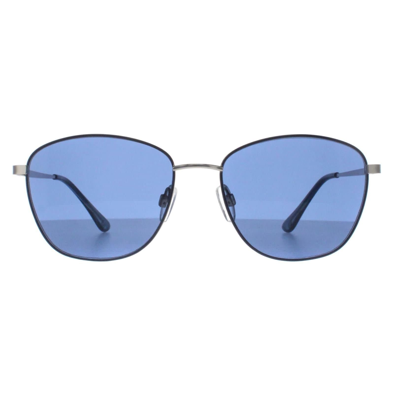 SMARTY SMARTY Men's Square Blue Matte Silver Blue X1113