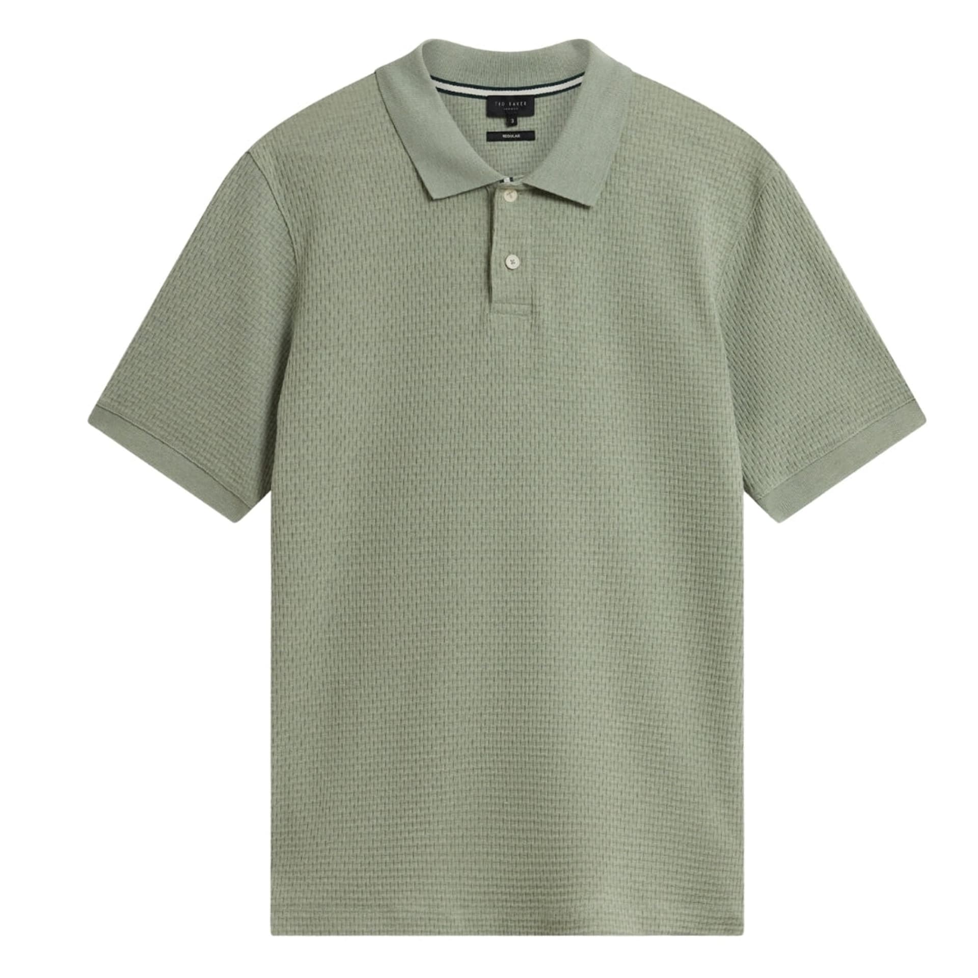 Ted Baker Ted Baker Men's Redman Short Sleeve V-neck Polo Shirt in Pale Green