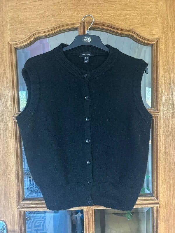 New Look Black Button-Down Waistcoat