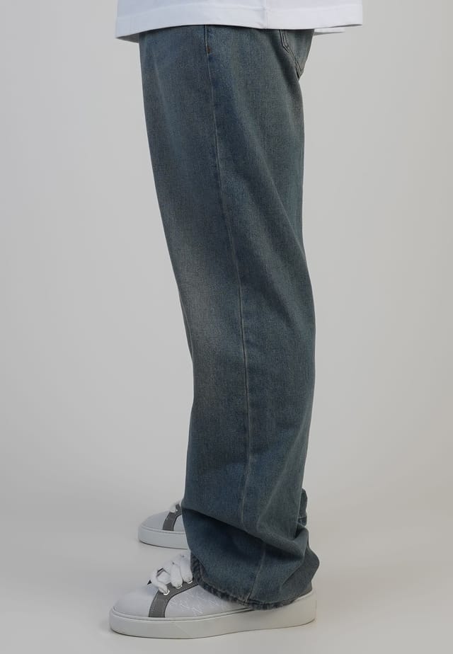 SikSilk SikSilk Men's Loose Fit Jeans in Blue - 2