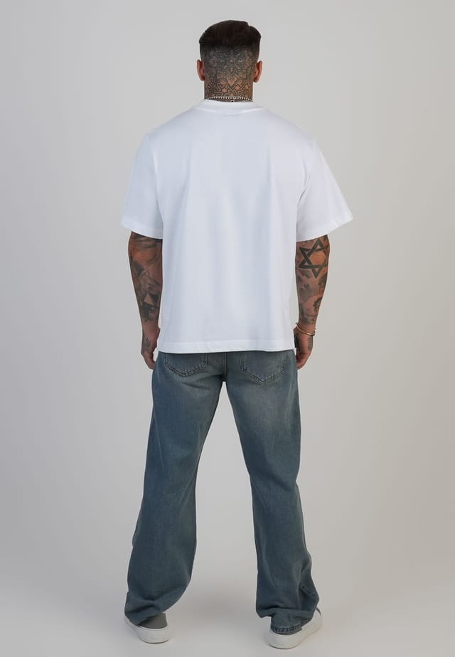 SikSilk SikSilk Men's Loose Fit Jeans in Blue - 3