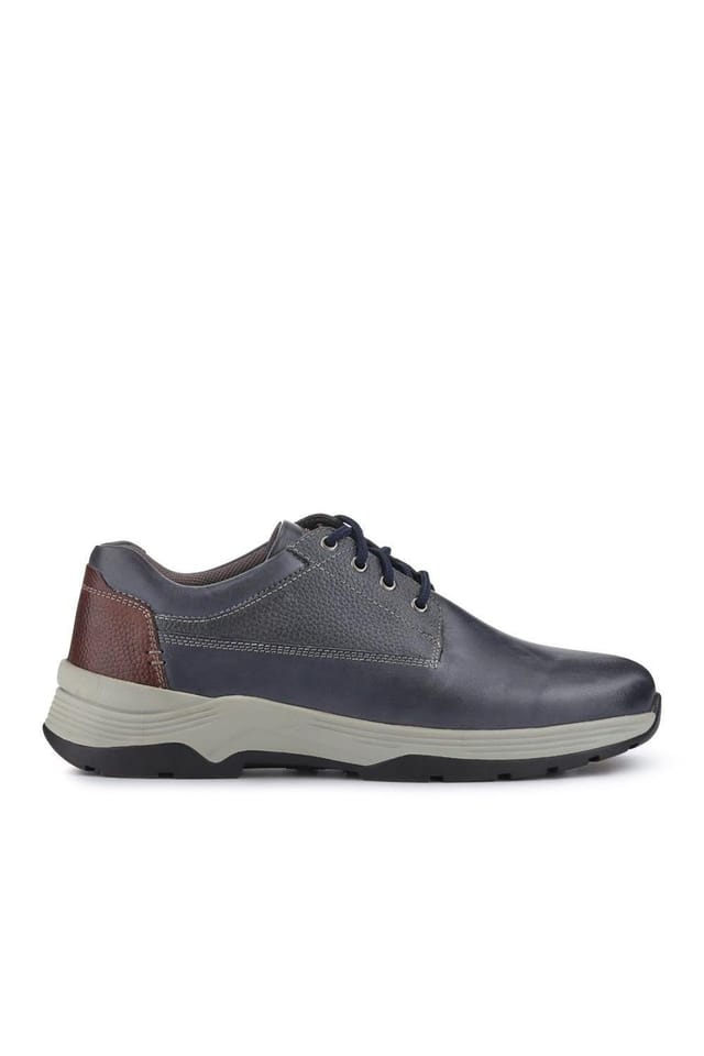 Easyfit Easyfit Men's Extra-Wide Memory Foam Lace-Up Shoes in Navy - 2