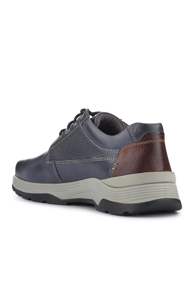 Easyfit Easyfit Men's Extra-Wide Memory Foam Lace-Up Shoes in Navy - 3