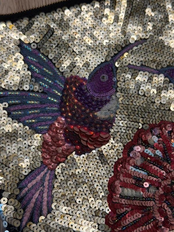 ASOS Sequin bird clutch bag