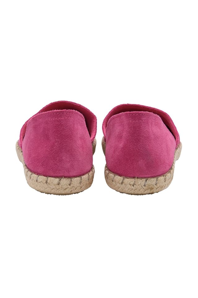 Ravel Ravel Women's 'Pressen' Suede Flat Espadrille Shoes in Fuchsia - 3