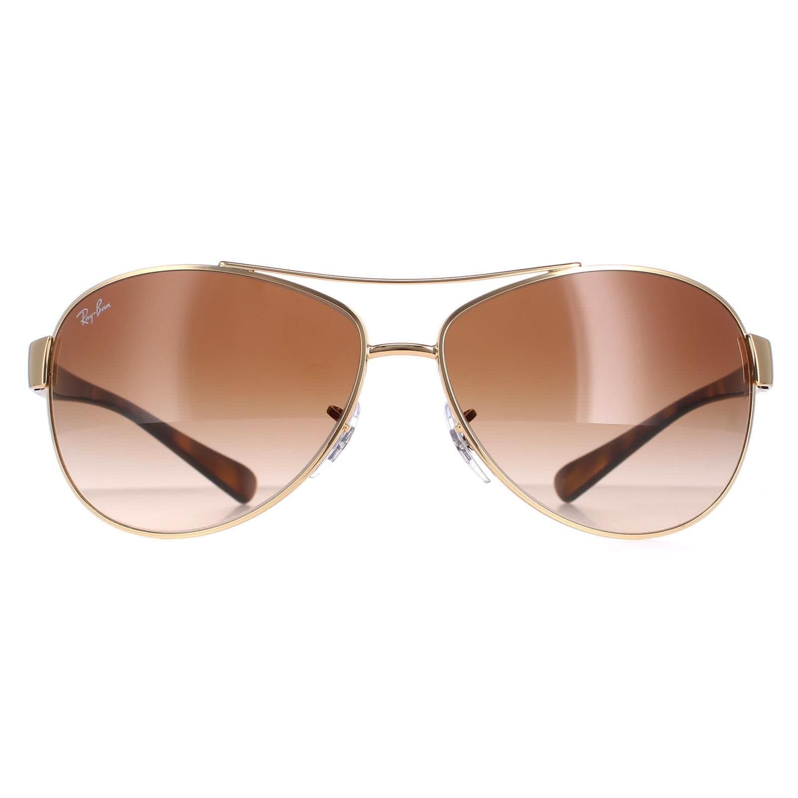 Ray-Ban Ray-Ban Men's Aviator Gold Brown Gradient Sunglasses