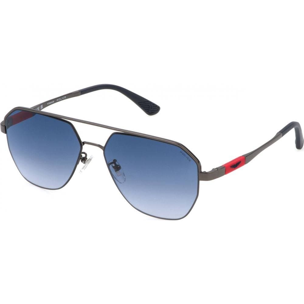 Police Police Men's SPLP30-590568 Aviator/Navigator Sunglasses in Dark Grey