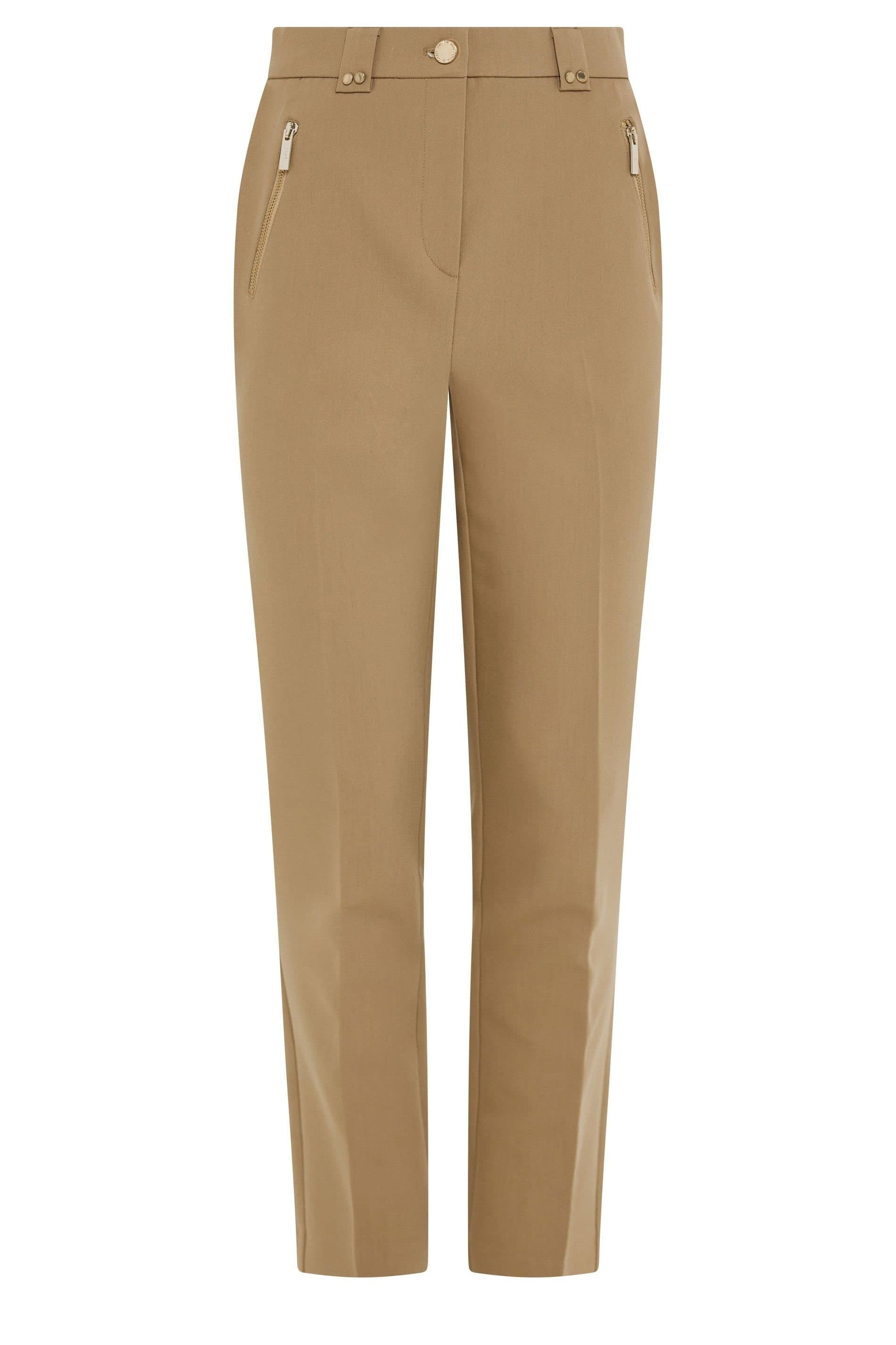 Star By Julien Macdonald Star by Julien Macdonald Women's Tailored Straight Leg Trousers in Camel