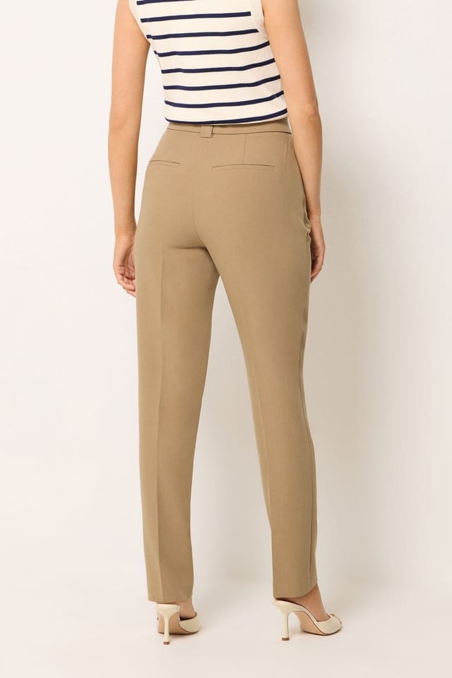Star By Julien Macdonald Star by Julien Macdonald Women's Tailored Straight Leg Trousers in Camel - 3