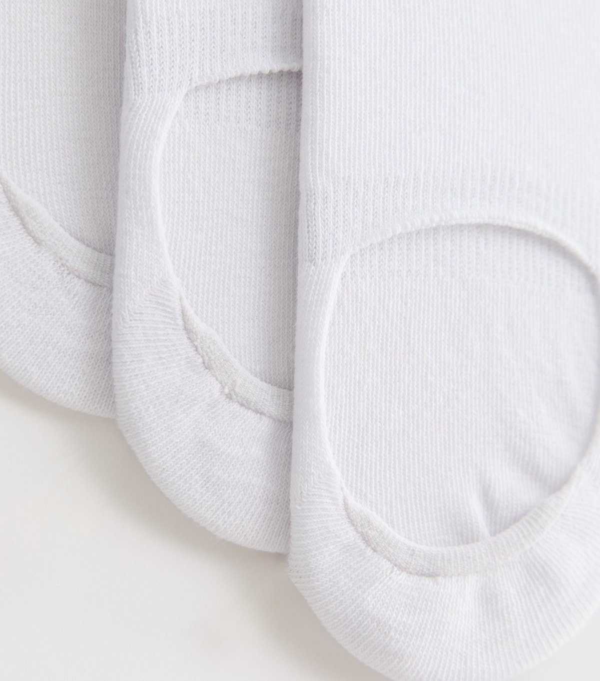 New Look Women's 3 Pack White Sports Heel-Grip Invisible Socks New Look - 2