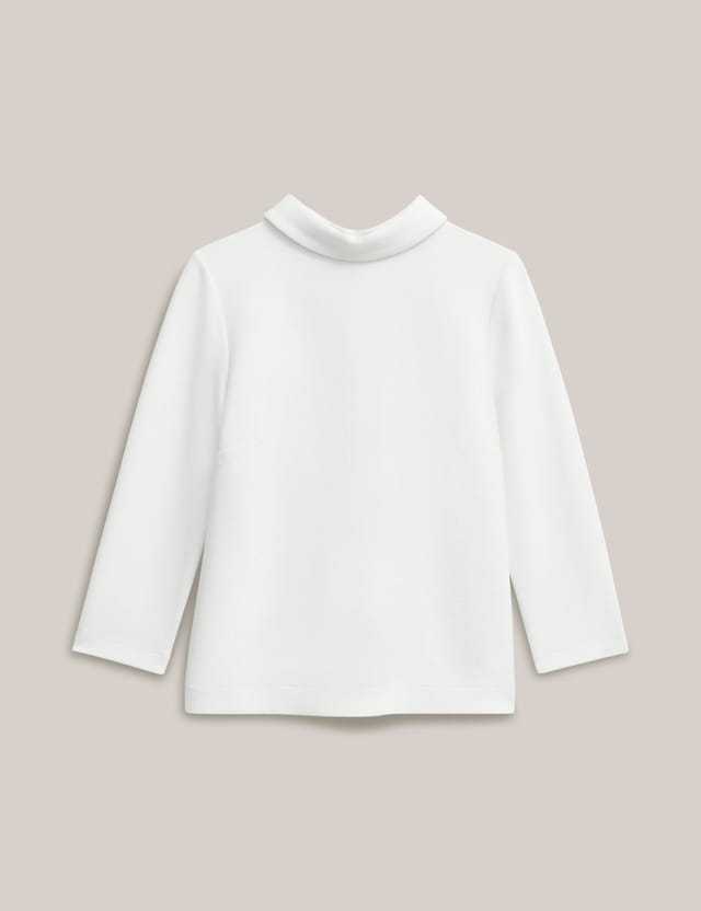 Hobbs London Hobbs London Women's Tali High Neck Textured Top in White - 2