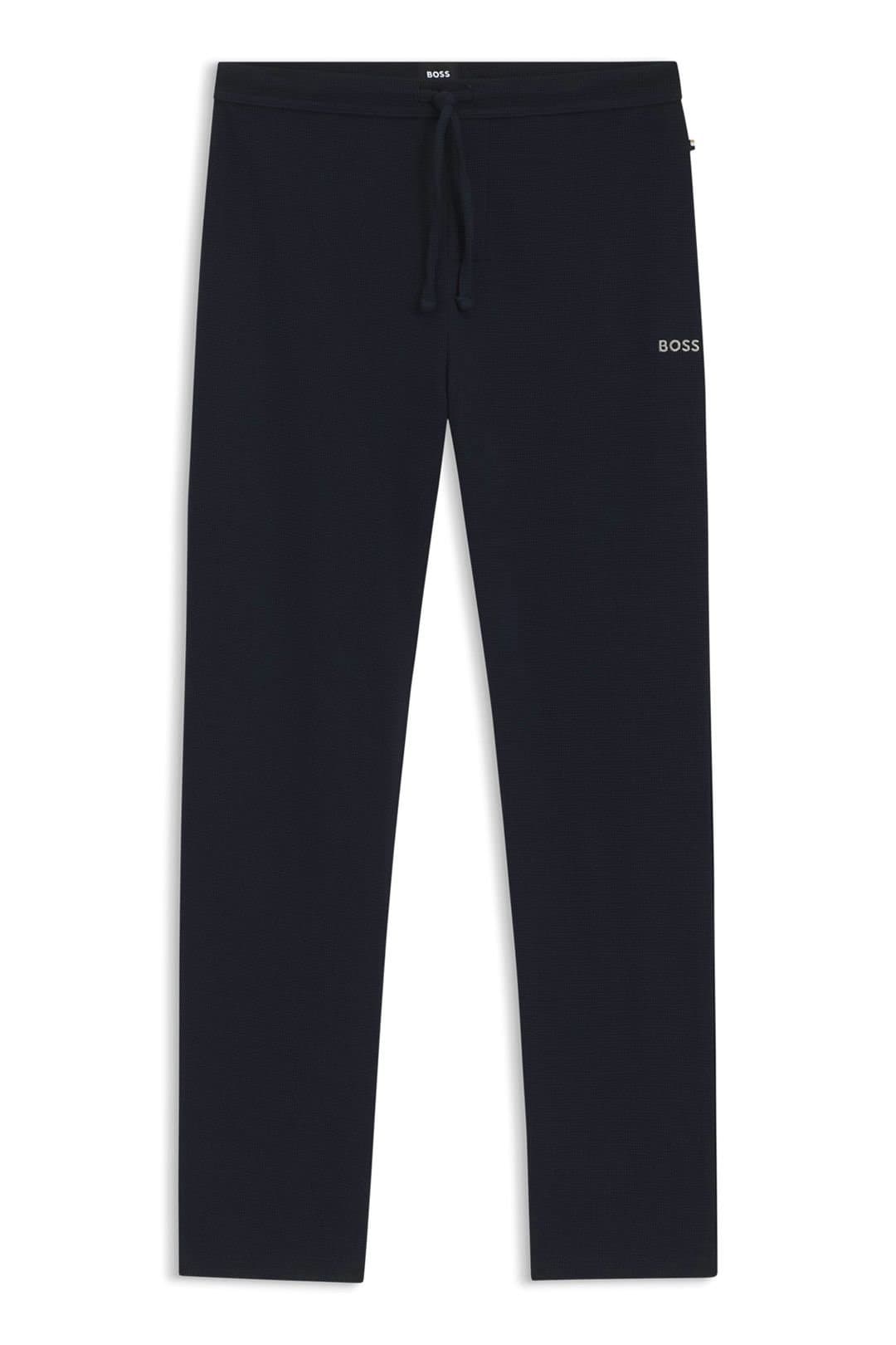 Boss BOSS Men's Waffle Pants Dark Blue