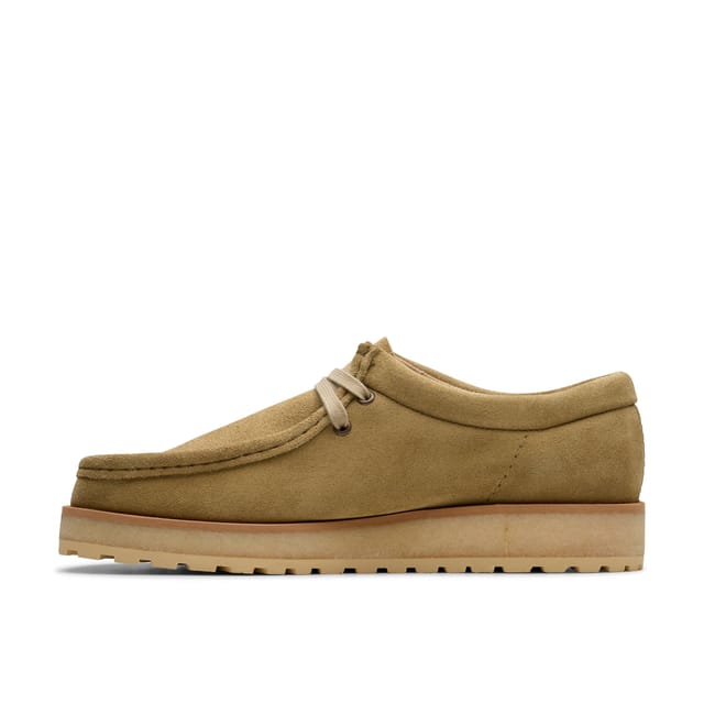 Clarks Clarks Men's Walla Scout Lo Dark Sand Suede Wallabee in Beige - 2