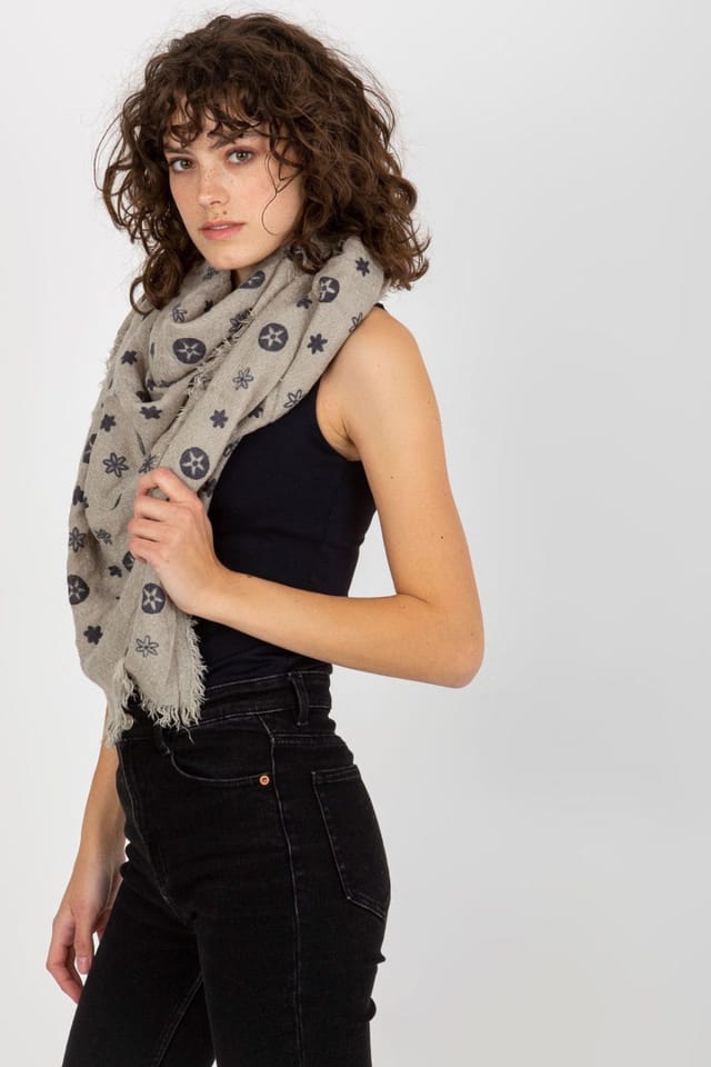 Love Lace Love Lace Women's Diamond Pattern Square Neckerchief Sling Scarf for Versatile Styling in Stone - 2
