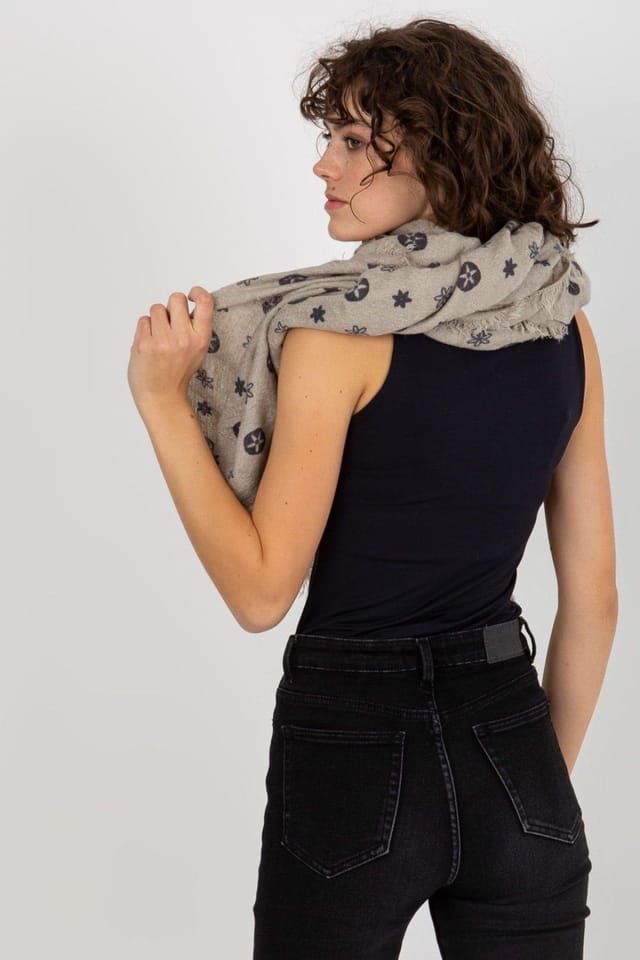 Love Lace Love Lace Women's Diamond Pattern Square Neckerchief Sling Scarf for Versatile Styling in Stone - 3