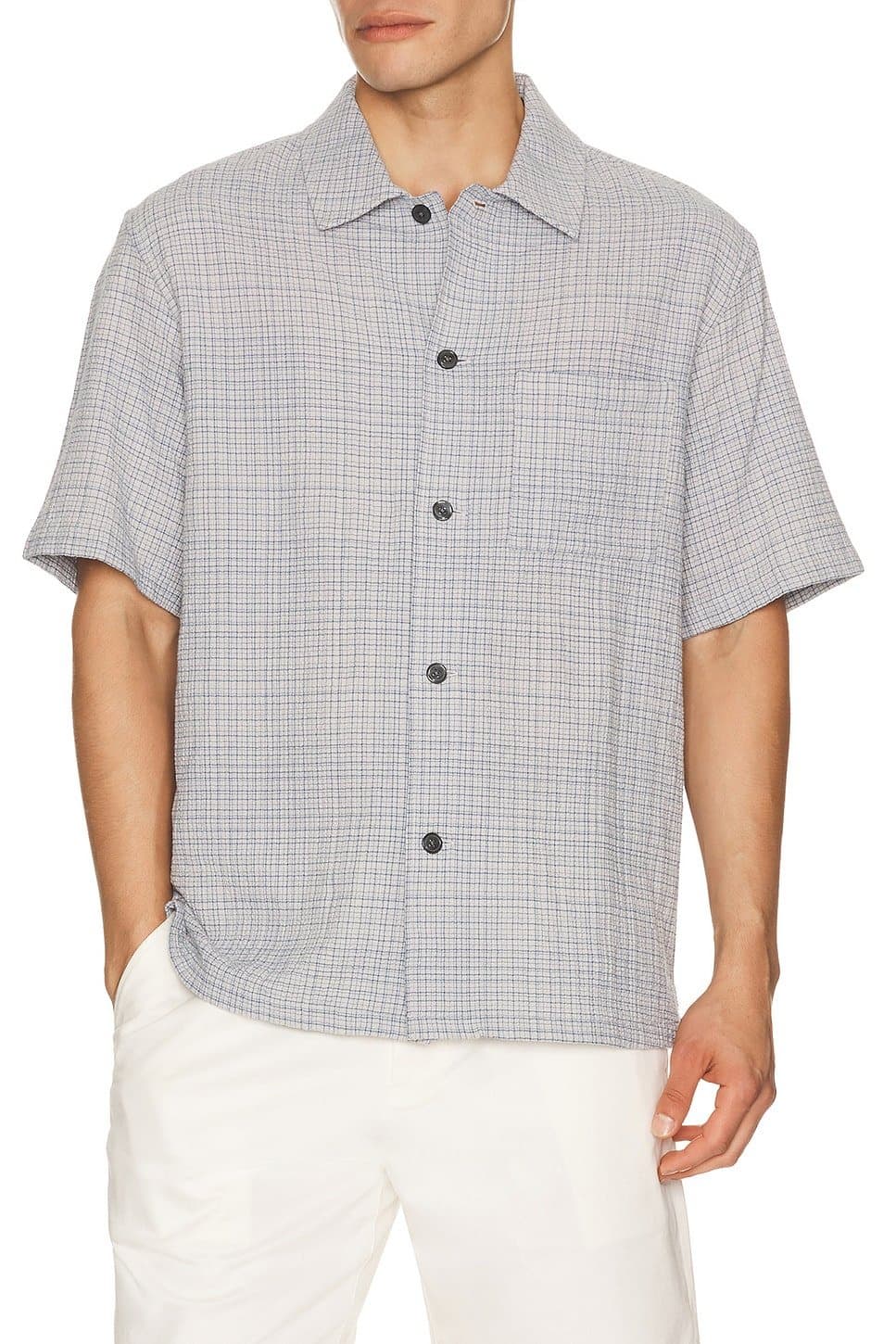 revolve Mini Texture Check Shirt