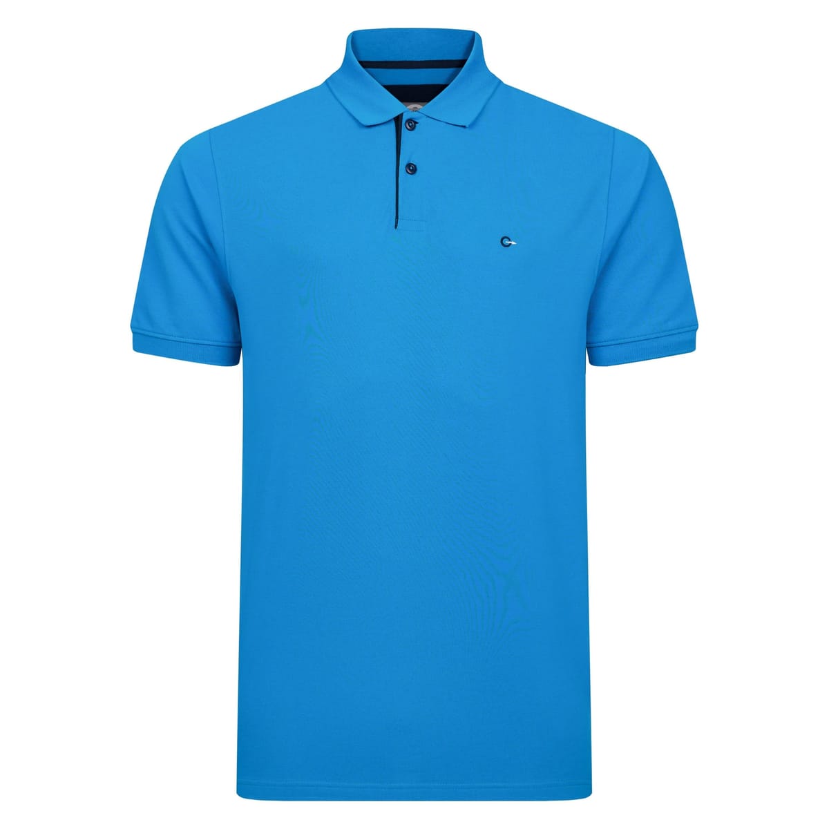 Peter Gribby Peter Gribby Men's Mens Short Sleeve Solid Colour Pique Polo in Teal - 1