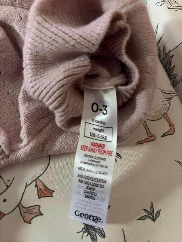 George George- Lila footless baby grow