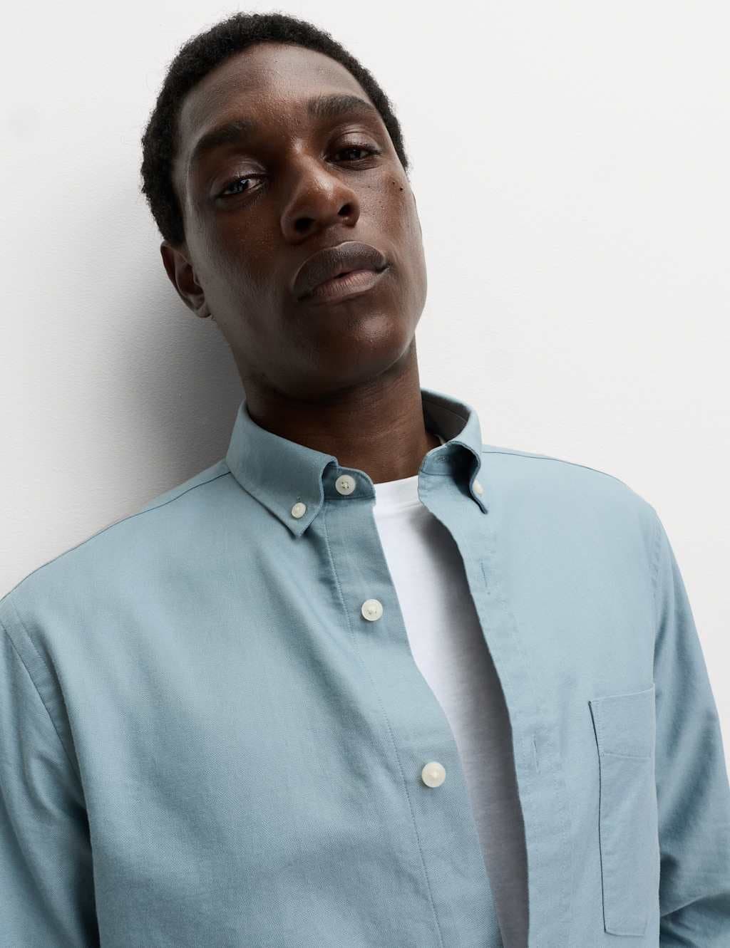 Marks & Spencer M&S Pure Cotton Ultimate Oxford Shirt Dark Slate