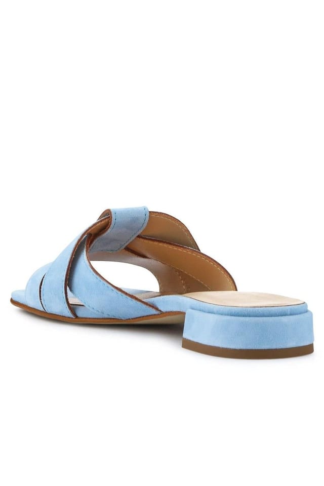 Jones Bootmaker Jones Bootmaker Women's Genesis Smart Leather Mules in Pale Blue - 3