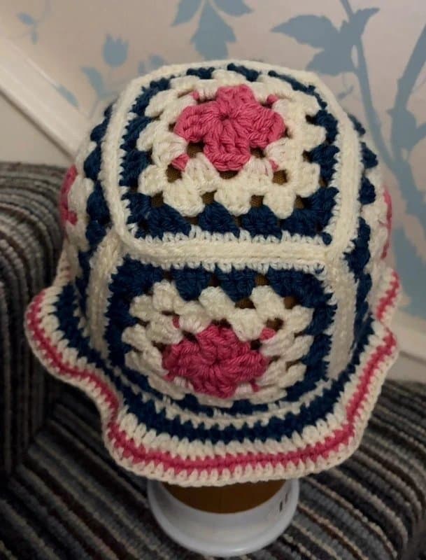 Made On trend crochet bucket hat